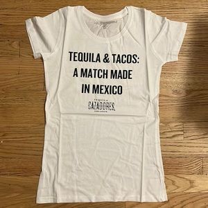 Tequila & Tacos a match made in Mexico ladies fit tee! Cazadores tequila NWOT!